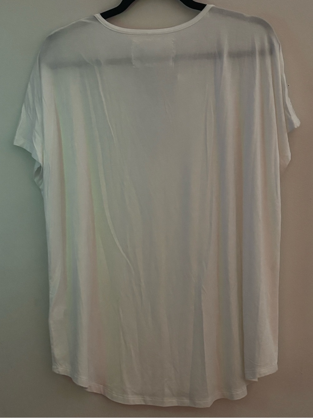 XL NWT Cupio White Lace Yoke Short Sleeve Top - Picture 3 of 5